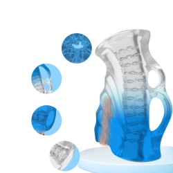 SuckMeToys Masturbateur Vibrant Blue Freeze
